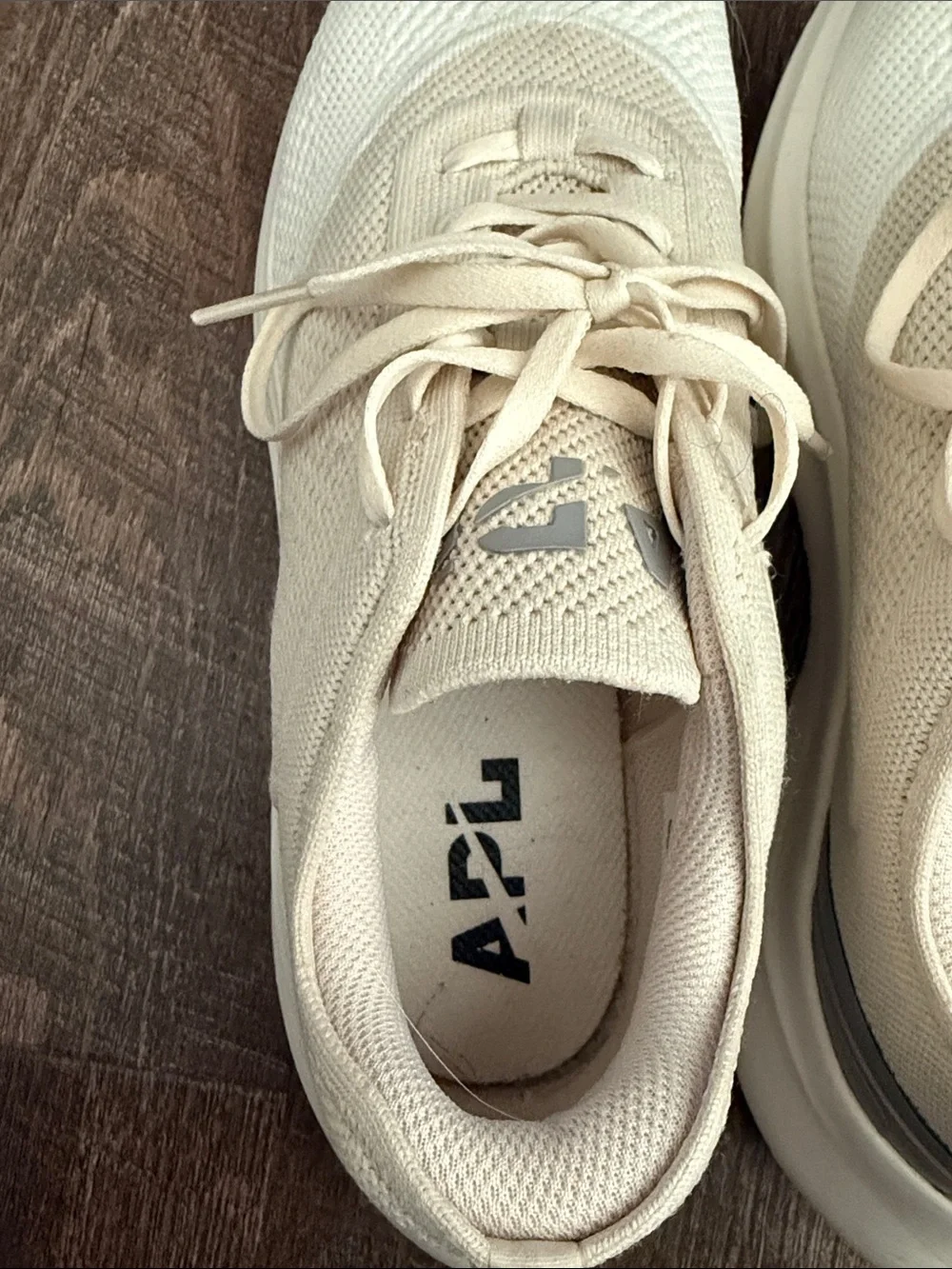 APL Women's Cream & White TechLoom Runner Knit Sneakers